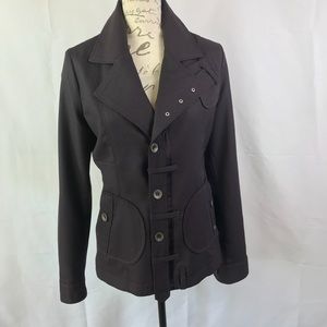 Diesel Blazer Coat Edgy Dk Purplish-Brownish Sz M